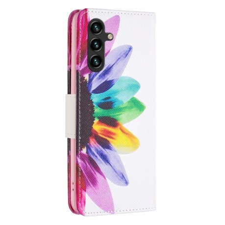 Чехол-книжка Colored Drawing Pattern для Samsung Galaxy A15 - Flower