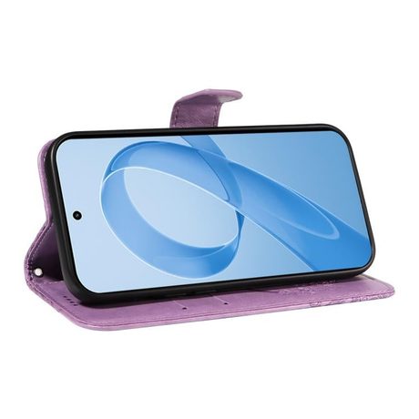 Чохол-книжка Swallowtail Butterfly Embossed Leather для Xiaomi Redmi K90/Poco F8 Pro — фіолетовий