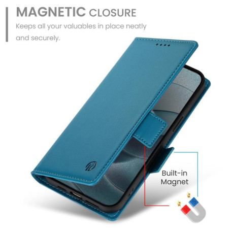 Чохол-книжка Side Buckle Magnetic Frosted Leather для Xiaomi Redmi Note 14 4G 164.84mm - синій