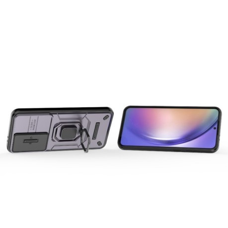 Протиударний чохол Sliding Camshield  для Samsung Galaxy A56 5G - фіолетовий