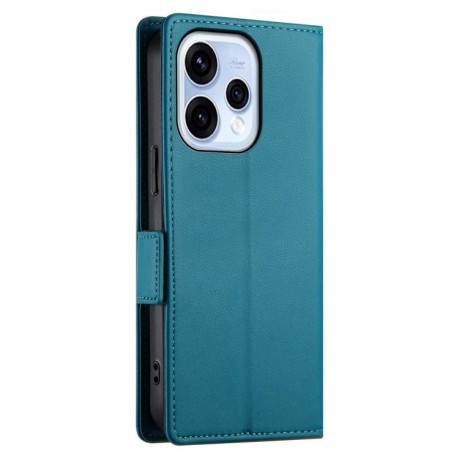 Чохол-книжка Side Buckle Magnetic Frosted Leather на OPPO Reno15 5G / Reno 15c 5G — рожеве синій