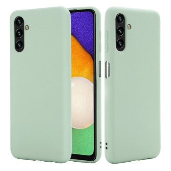 Чехол Solid Color Liquid Silicone на Samsung Galaxy A04s/A13 5G - зеленый