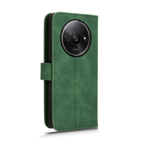 Чехол-книжка Skin Feel Magnetic для Xiaomi Redmi A3 - зеленый
