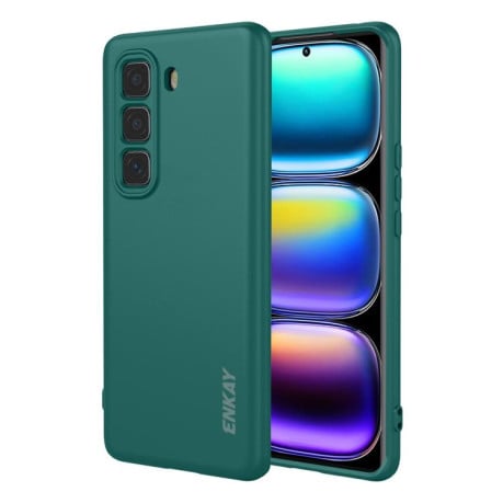 Силіконовий чохол ENKAY Liquid Silicone на Infinix Hot 50 Pro+ 4G - зелений