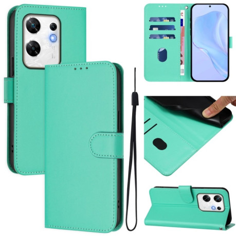 Чехол-книжка Skin Feel Solid Color Leather для Infinix Zero 30 4G - зеленый