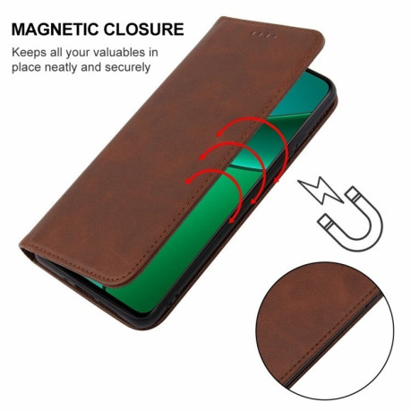 Чохол-книжка Magnetic Closure для Realme 12+ - коричневий