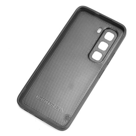 Противоударный чехол Wristband Leather Back для Infinix Hot 50 Pro 4G - коричневый