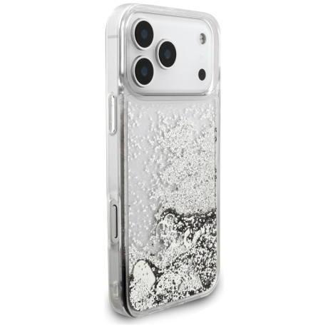 Оригінальний чохол Guess Liq Glitter Charms на iPhone 17 Pro Max - silver
