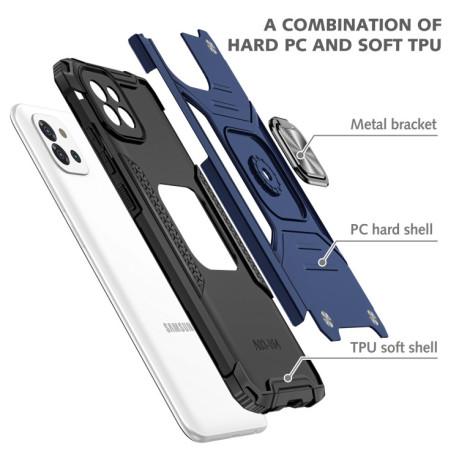 Противоударный чехол Magnetic Armor для Samsung Galaxy A03 - синий
