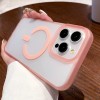 Чохол Dual-color MagSafe TPU Hybrid для iPhone 16 Pro – рожевий