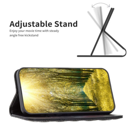 Чехол-книжка Diamond Lattice для OPPO A58 4G / A98 5G - черный