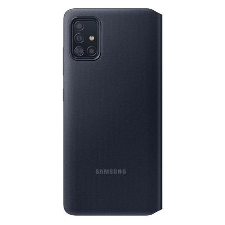 Оригинальный чехол-книжка Samsung S View Wallet  для Samsung Galaxy A51 black (EF-EA515PBEGRU)