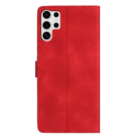Чохол-книжка Flower Butterfly Embossing  для Samsung Galaxy S25 Ultra 5G - червоний
