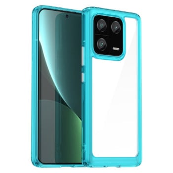Протиударний чохол Colorful Acrylic Series із кольоровою силіконовою боковиною на Xiaomi 13 Pro - блакитний
