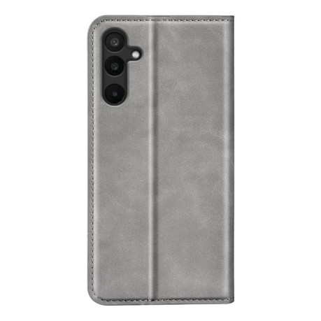 Чехол-книжка Retro Skin Feel Business Magnetic на Samsung Galaxy M16 / F16 - серый