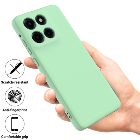 Силіконовий чохол Solid Color Liquid Silicone на Motorola Edge 60 - зелений