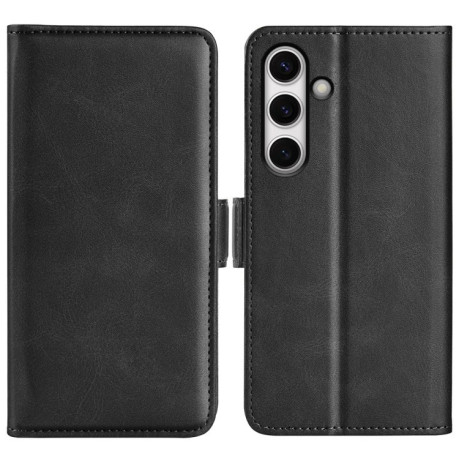 Чехол-книжка Dual-side Magnetic Buckle для Samsung Galaxy S24 FE 5G - черный