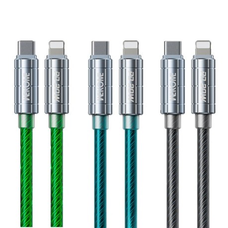 Кабель WK WDC-205 PD 20W USB-C/Type-C to 8 Pin Super Fast Charge Data Cable - зеленый