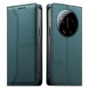 Чехол-книжка Escase из эко-кожи с магнитом и RFID для Xiaomi 17 Ultra — зелёный