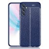 Противоударный чехол Litchi Texture для Samsung Galaxy M14 5G - синий