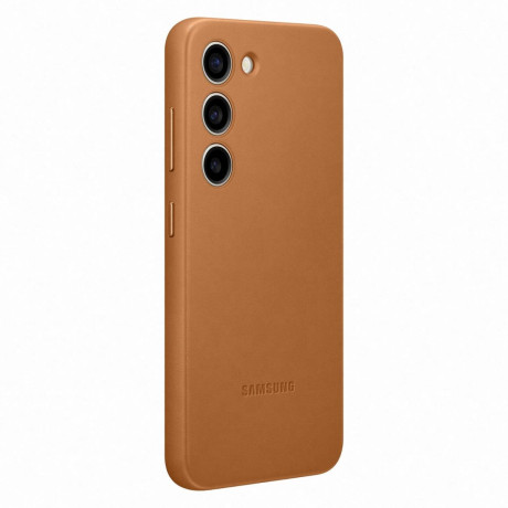 Оригинальный чехол Samsung Leather Cover для Samsung Galaxy S23 -  brown (EF-VS911LAEGWW)