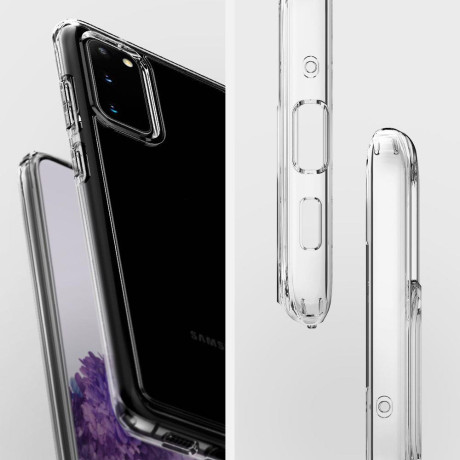 Оригінальний чохол Spigen Ultra Hybrid для Samsung Galaxy S20+ Plus Crystal Clear