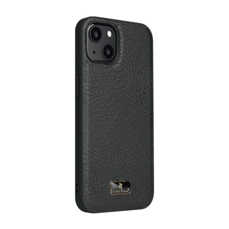 Противоударный чехол Fierre Shann Leather для iPhone 14 Plus - Cowhide Black