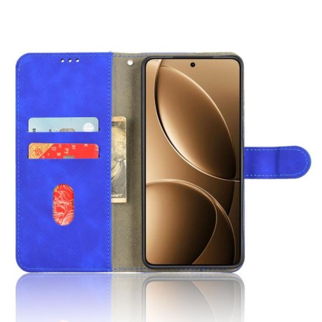Чехол-книжка Retro Skin Feel Business Magnetic на Xiaomi Poco F7 Pro / F7 Ultra - синий