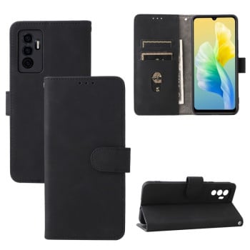 Чехол-книжка Buckle Calf Texture для Vivo S10e / V23e - черный