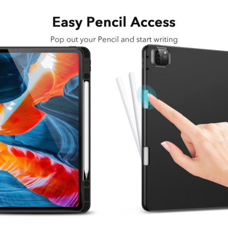 Чехол-книжка ESR Rebound Pencil Series на iPad Pro 12.9 (2021) - черный