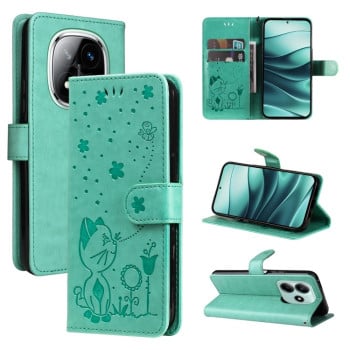 Чохол-книжка Cat and Dog для Xiaomi Redmi Note 14 5G - зелений
