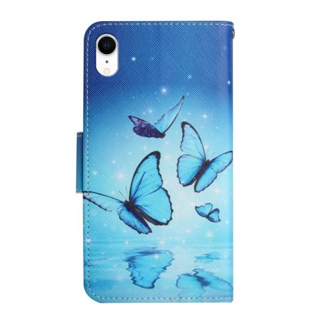 Чехол-книжка Painted Pattern для iPhone XR - Flying Butterfly