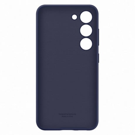 Оригинальный чехол Samsung Silicone Cover Rubber для Samsung Galaxy S23 - navy blue (EF-PS911TNEGWW)
