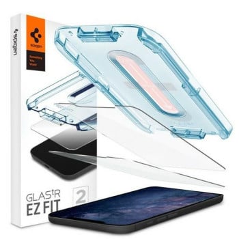 Комплект защитных стекол Spigen Glas.Tr ”EZ Fit” для iPhone 12/12 Pro