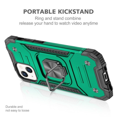 Противоударный чехол Magnetic Armor для iPhone 13 Pro Max - темно-зеленый