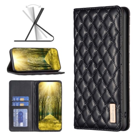 Чехол-книжка Diamond Lattice для OPPO A98 5G/A97 - черный