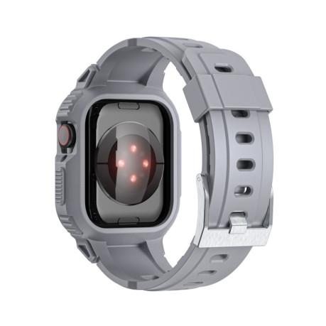Силиконовый ремешок Armor для Apple Watch Series 8/7 45mm / 44mm / 42mm - серый
