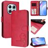 Чохол-книжка Litter Panda Embossing RFID Leather з тисненням панди та ремінцем на Xiaomi Redmi Note 15 4G / 5G /Poco M8  — рожевий