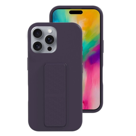 Силиконовый чехол Liquid Silicone Holder на iPhone 16 Pro Max - фиолетовый