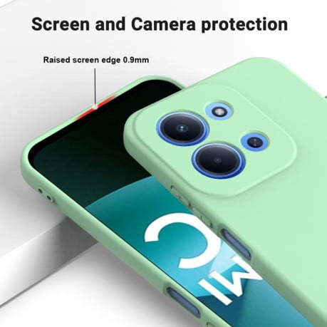 Силіконовий чохол Solid Color Liquid Silicone на Xiaomi Redmi 15C 4G / 5G 173.1mm - зелений