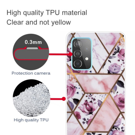 Протиударний чохол Marble Pattern для Samsung Galaxy A52/A52s - Rhombus Rose