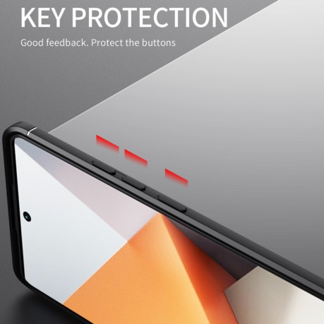 Ударозащитный чехол Metal Ring Holder для Xiaomi Redmi Note 13 Pro+ - синий