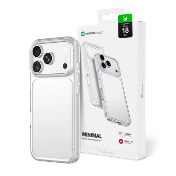 Оригинальный чехол AmazingThing Minimal Drop Proof на iPhone 18 Pro — прозрачный