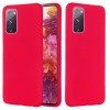 Силіконовий чохол Solid Color Liquid Silicone Samsung Galaxy S20 FE - червоний
