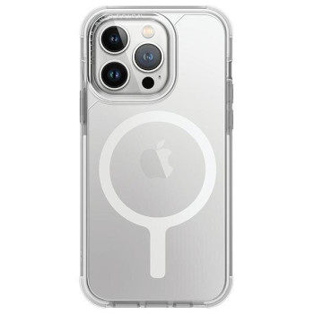 Оригинальный чехол UNIQ etui Combat Magclick Charging на iPhone 15 Pro - white/blanc white