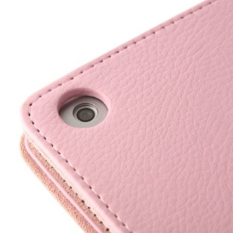Чохол Litchi Texture Case Sleep / Wake-up рожевий для iPad Air