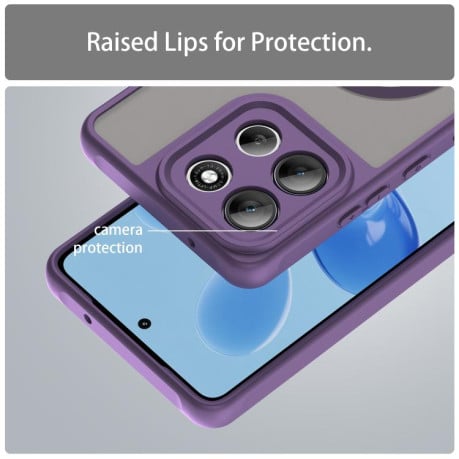 Чохол Fan Dun Series гібрид з Magsafe та захистом камери на Motorola Moto G86 5G - фіолетовий