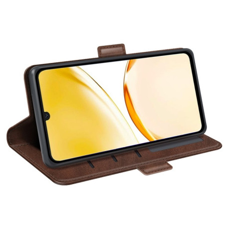Чохол-книжка Dual-side Magnetic Buckle для Realme 11 Pro 5G/11 Pro+ 5G - коричневий