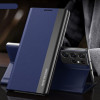 Чохол-книжка Electroplated Ultra-Thin для Samsung Galaxy S23 Ultra 5G - синій