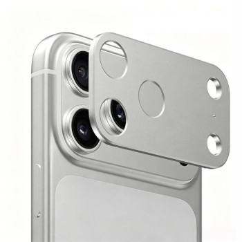 Металлическая накладка на камеру Escase на iPhone 18 Pro — серебристый